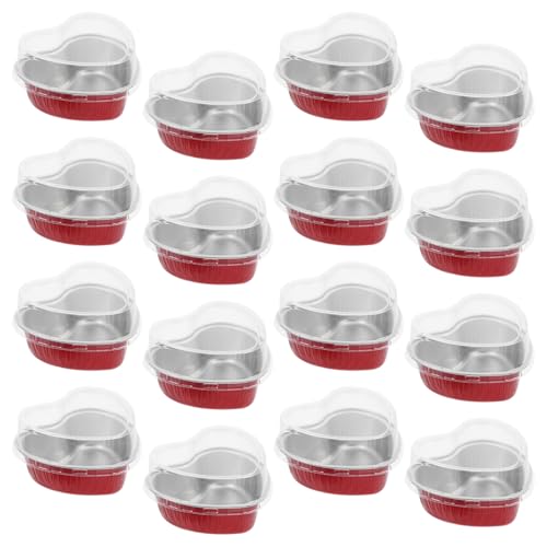 Recopilación de Moldes con formas al mejor precio. 44 POPETPOP 50 Juegos Moldes de Aluminio Forma de Corazón con Tapa Contenedores Desechables y Reciclables para Cocina y Postres Caja Portátil de Resistente y Segura para Cocción...