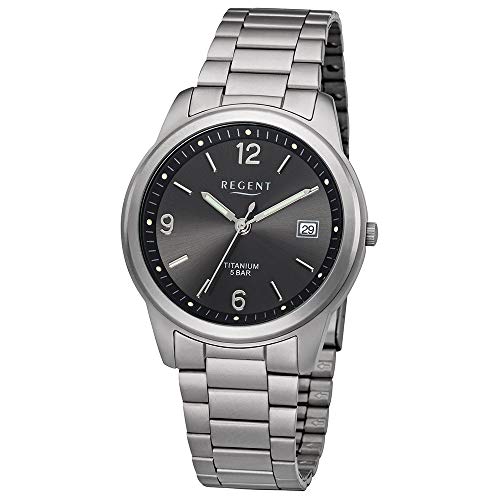 Preisvergleich Produktbild Regent klassische Titan Herrenuhr 1197.90.95