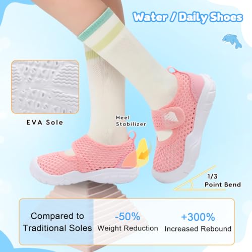 Image of BARERUN Toddler Water Shoes Infant Baby Swim Shoes Kids Barefoot Sandals
