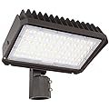 kadision 150W LED Flood Light with Dusk-to-Dawn Photocell, 150W-100W-75W Adjustable 130lm/W 5000K Daylight 100-277V IP65 Waterproof, Slip Fitter Mount LED Parking Lot Light, ETL Listed