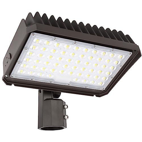 Kadision 150W Led Flood Light With Dusk-To-Dawn Photocell, 19500Lm 5000K Daylight 100-277V Ip65 Waterproof, Slip Fitter Mount Led Parking Lot Light, Etl Listed #TOP23