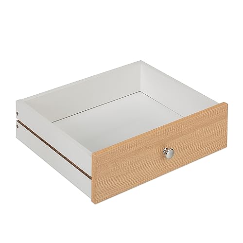 Table de chevet 2 tiroirs compacte pour optimiser le rangement du lit