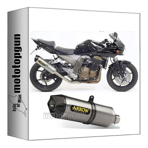 Echappement Arrow Kawasaki Z750 anti-corrosion silencieux alu embout carbone 2005 2006