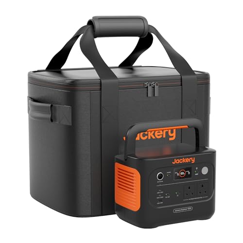 Jackery Explorer 1000V2 Portable Power Station (2024) + Storage Bag, 1070Wh LiFePO4, 1500W AC & 100W USB-C, 1-Hour Fast Charge, Solar Generator for Camping & Backup E1000V2-MB