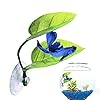 Letto Foglia Betta – Simulato foglio di pesce Betta Pad – Giocattoli per amaca Betta Piante d’acquario con ventosa Decorazioni per carri armati verdi Piante d’acquario Accessori per pesci Betta Ranana
