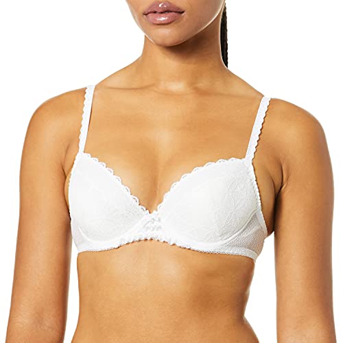 Aubade Women's L'Odalisque Plunge Bra, Blanc, 36A Aubade Women's L'Odalisque Plunge Bra, Blanc, 36A