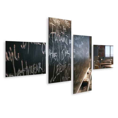 Toile motivation inspirante décoration de bureau créatif islandburner 4 pièces