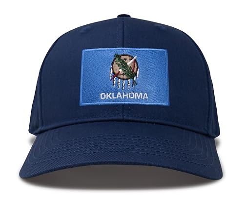Image of International Tie State Hat for Men and Women, Adjustable Snapback Trucker Baseball Cap with Embroidered Patch