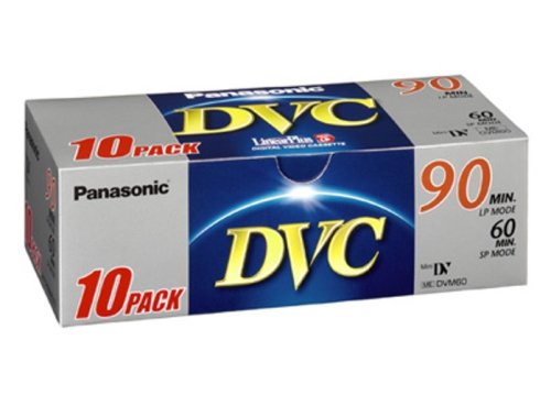 Panasonic AY-DVM60E10B Blister de 10 cassettes Min DV 60 minutes Qualité standard