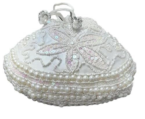 Embroidered for Women Potli Handbag With Pearl Handle & Tassel Wedding Trendy and Special Occasion Purse For Women’s Girls with Handmade-image-48