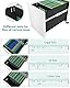 YITAHOME Rollcontainer mit 3 Schubladen, Metall Abschließbar Aktenschrank für A4, Legal, Letter, Mobiler Büroschrank mit Rollen für Home-Office, Hängeregistratur, 45 x 30 x 61cm, Weiß