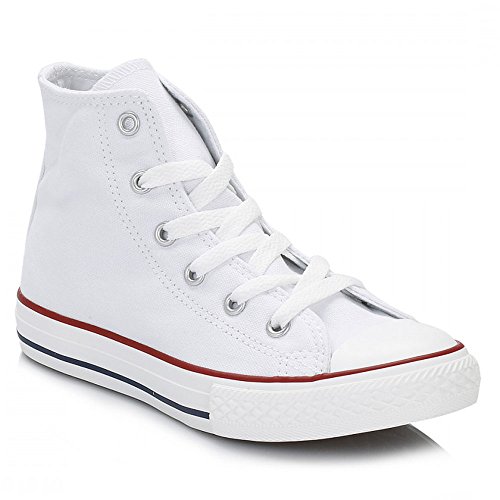 Converse Chuck Taylor All Star Canvas High Top Sneaker, Optical White, 10.5 M US Little Kid2