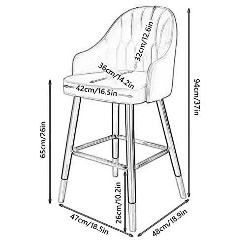 Chaise de bar moderne style milieu du siècle pour sublimer l'ambiance de votre salon - 4