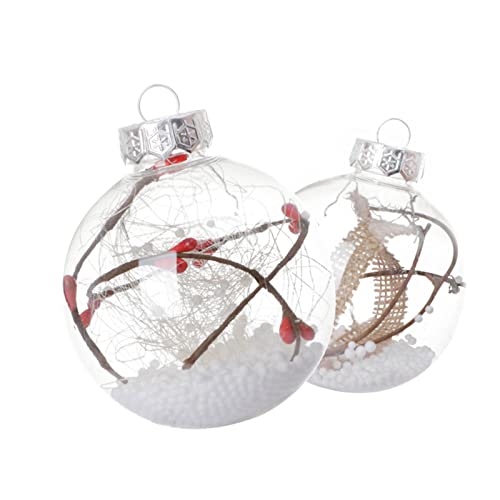 Copos de nieve rellenos de espuma navideña Uqezagpa para adornos de árbol de Navidad blanco 5