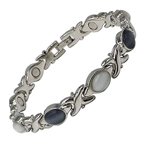 Helena Rose Jewelleryladies Magnetic Bracelet For Women Grey Cats