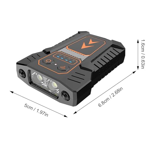 Cap Light - Lámpara LED recargable con clip para sombrero, linterna frontal manos libres | Luz ultra brillante montada en la tapa, linterna recargable por USB para correr, camping, nocturna - imagen 7
