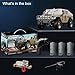 LEOSO C8835 1:12 Scale Military RC Car with 3 500mah Battery 2.4GHz Remote Control Vehicle Simulation Off-Road Climbing Vehicle,Remote Control Truck-4x4 Off-Road RC Trucks Army Rock Crawler Humme