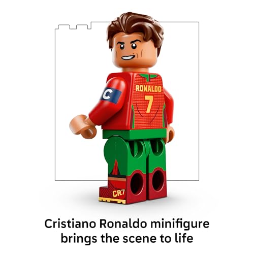 LEGO Editions Cristiano Ronaldo – Soccer Highlights 43012 | Building Toys for Boys & Girls, Ages 10+, Collectible Soccer Set w/ Plaque, Bedroom Decor, 490 Pieces, Gift for Birthdays - image 5