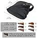 WAYNE'S DOG Canvas Leather Slip-On Recoil Pad for Rifle Shotgun, No Drill Barrel Mount Gun Stock Buttstock Extension Pads (Without Barrel Mount, Black)