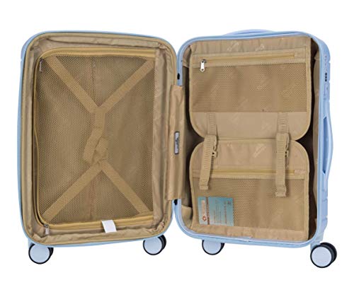 Image of Sherrpa Destiny Hardside Collection Polycarbonate Expandable Luggage Trolley with Spinner Wheels & TSA Approved Combination Lock - Set of 2 (Cabin Size - 25 inch& 20 inch)