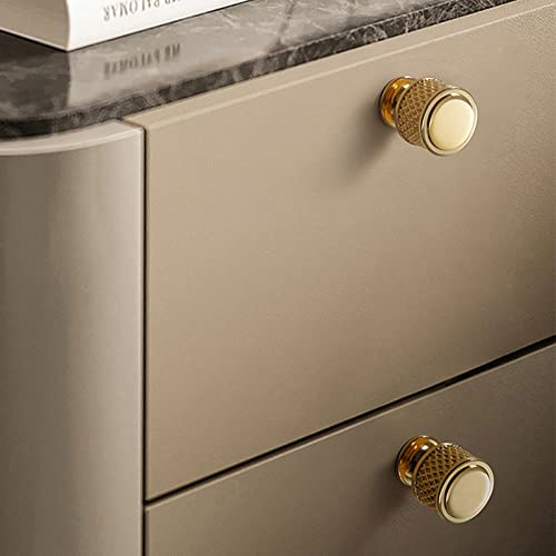 Syclishorn Möbelknöpfe Gold 6 Stück - Schrankgriffe 25x30mm Vintage Design