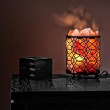 Giggi Himalayan Salt Lamp With Dimmer Switch - Metal Basket Pink Crystal Table Lamp - Night Light Rock Salt Lamp for Home Decor Accessories - Image 8