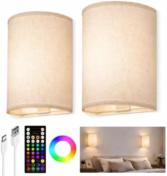 EZVALO Battery Operated Wall Sconce Set
