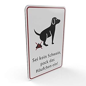 Betriebsausstattung24 Kein Hundeklo Hinweisschild Aluminium