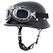 Produktbild SXC Halber Motorradhelm, Vintage Harley Helme mit Brille geeignet für Männer und Frauen Harley Motorradhelm Bike Cruiser Scooter, DOT/ECE-Zulassung