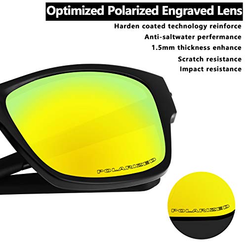 Image of Alphax Polarized Replacement Lenses for Oakley Si M Frame 3.0 OO9146 Sunglasses - Glare Reduction | Precision Cutting