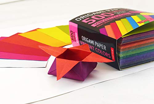 Origami Paper 500 Sheets Vibrant Colors 4