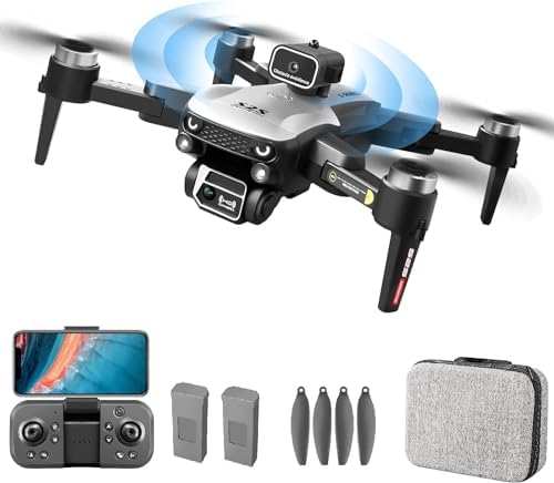FIRE BULL Brushless Drone with Cameras for Adults 4K, Beginners, Mini Portable RC Quadcopter, FPV Quadcopter, 360°Active Obstacle Avoidance, Optical Flow Positioning, APP Control, 2 Batteries