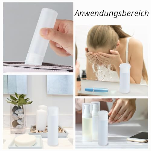 Foto von BENECREAT 18ml 10 Packungen Reiseflaschen Set Transparent Kunststoff Luftflaschen Travel Flasche Toilettenartikel Flussigcontainer fur Flug, Flughafen, Urlaub