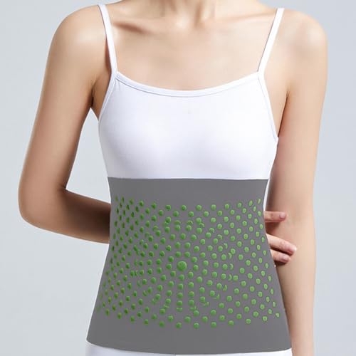 YAPKOLV Cinturón Térmico Calentador de Riñón Faja Lumbar Protector de Calor para Dolor Lumbar y Dolores Menstruales, Ideal para Hombres, Mujeres y Niños (Gris) - imagen 4
