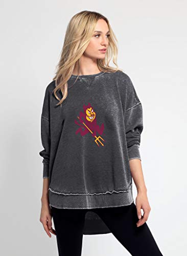 Sudadera Burnout Campus para mujer chicka-d gris de estilo casual chic 4