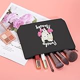 JXGZSO Pomsky Momsky Make-up-Tasche, Zwergspitz, Husky-Mix, Hundebesitzer, Geschenkidee für Hunde, Mutter, Pomsky, Pomsky Momsky B