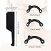Spnico 6 Pairs Nose Up Lifting Shaping Clip Beauty Tool Nose Shaper Inserts No Pain Invisible Nose Shaper Tool Straightening Beauty Kit for Women Men (Black)
