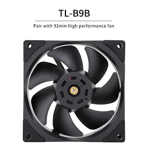 Thermalright Silver Soul 110 Black CPU Cooler Dual Towers, 5 Heat Pipes, 110MM Hight, TL-B9B PWM Fan, Aluminium Heatsink Cover, AGHP Technology, for AMD AM4 AM5/Intel 1700/1150/1151/1200/2011