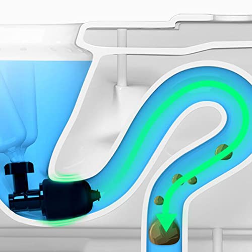 Desatascador de inodoro eléctrico de alta presión con barómetro, desatascador de aire para tuberías obstruidas, aplicable en fregadero, baño y desagüe de piso miniatura 2
