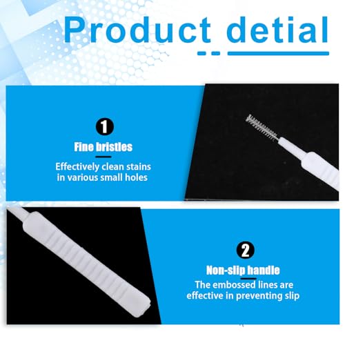 10 Stück Duschkopf Reinigungsbürste Mini Bürste Reinigungs Anti-Verstopfungs Reinigungsbürsten Spaltreinigung Bürste Shower Head Cleaning Brush für Reinigen Duschkopf Sprühflaschenloch