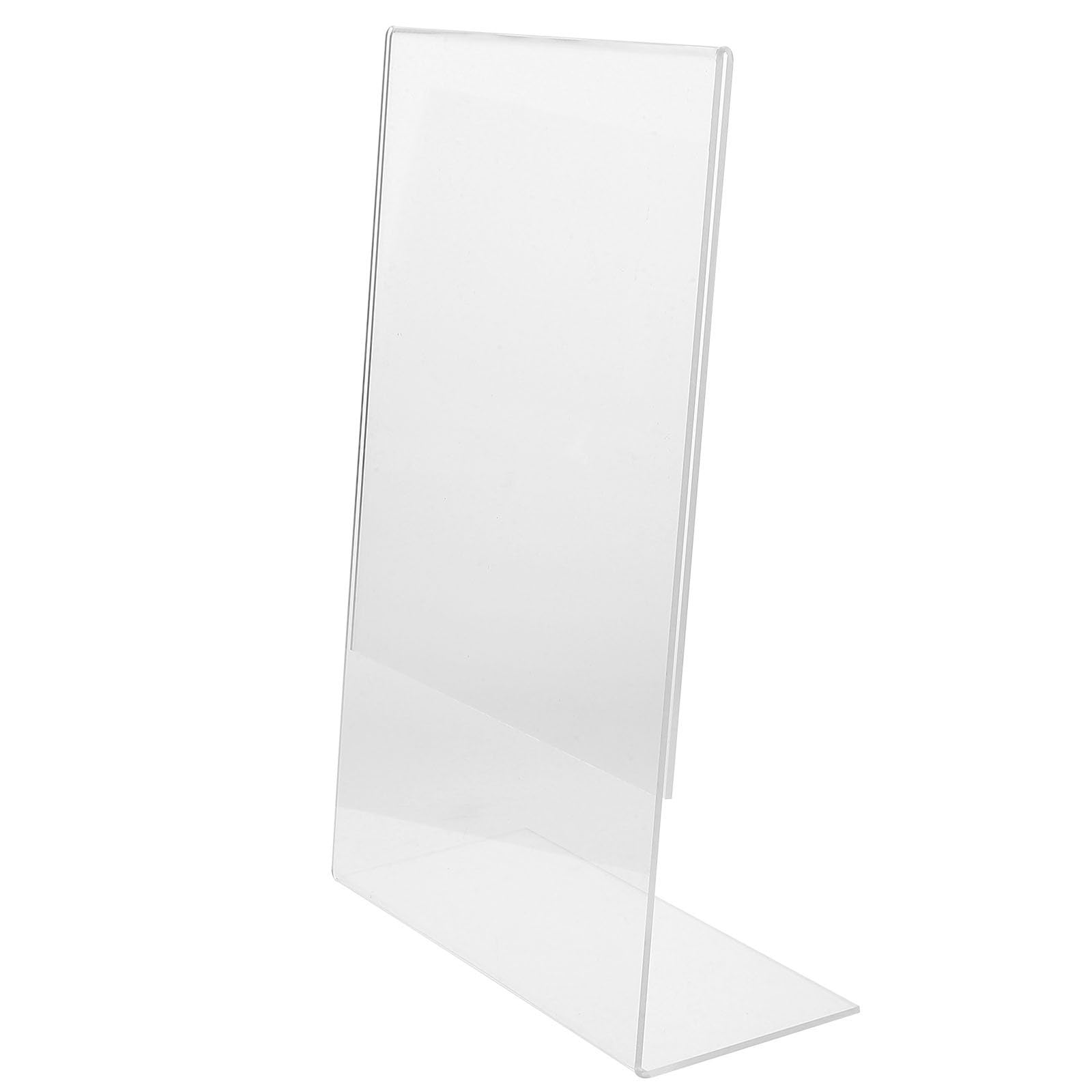 Soporte de acrílico transparente para tablero inclinado con superficie lisa de escritorio