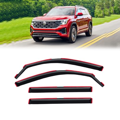 Image of in-Channel Rain Guards Window Visor for Volkswagen (VW) Atlas 2018-2026