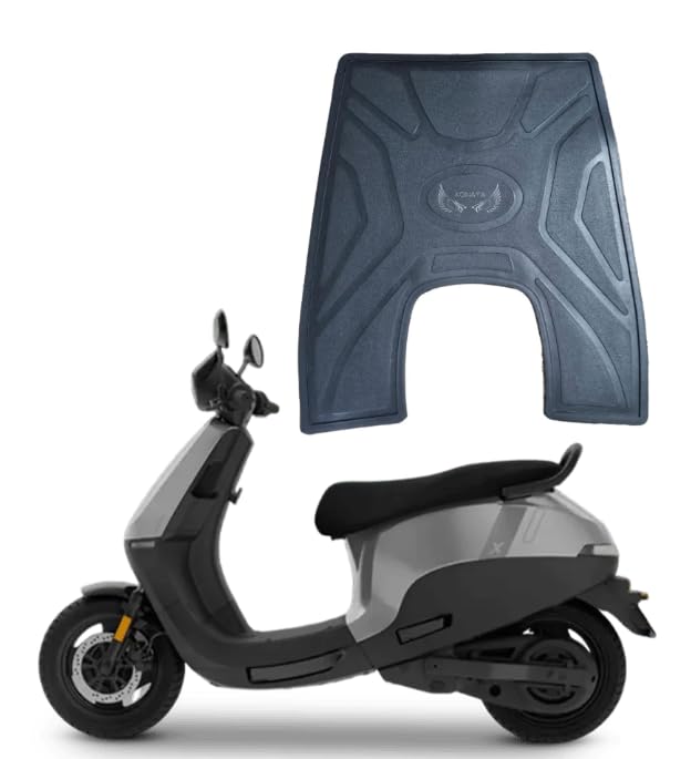 KONAYA Ola S1x Plus Footmat Washable Floor Mat/Foot Mat for Ola S1x Plus Electric Scooter Two Wheeler Mat's (Black)