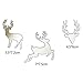 WYSE Metal Cutting Dies Christmas Deer for DIY Scrapbooking Paper Stencil Embossing Card Template (3pcs Deer Dies)