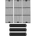 GGC 19 3/4 Grill Grates and 18-15/16 Heat Plates Replacement Parts for Char Griller 3001, 3008, 3030, 4000, 5050, 5252, 5650,5072 and King Griller 3008, 5252 Grills