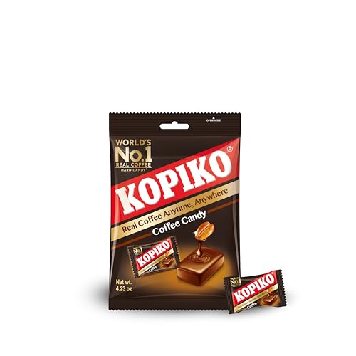 Kopiko Coffee Candy – Bold-Tasty Hard Candy from Indonesia with Real Coffee Extract – A Satisfying Boost for On-the-Go Energy (4.23 oz)