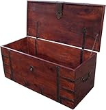 Guru-Shop Kolonialstil Truhe R251, Akazienholz, Größe: Klein (36x80x36 Cm), Truhen, Kisten, Koffer - 3