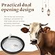 Qukaim Melkmaschine Eimer Deckel Kunststoff Transparent Milch Eimer Deckel und Dichtung für Melkmaschine, Zwei Offene Deckel Design, Kompatibel mit Melkeimern, Bauernhof Supplies