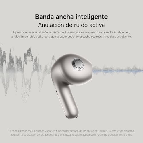 XIAOMI Buds 5 – Auriculares inalámbricos, cancelación Activa de Ruido, Harman Audio EFX, Hi-Res, diseño ergonómico, hasta 30 Horas de batería, Blanco (Versión ES) - imagen 7