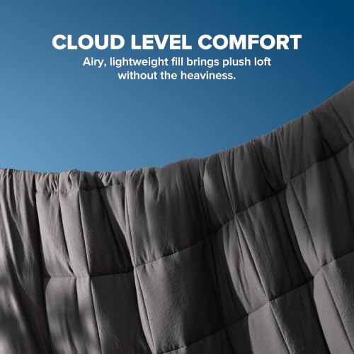 UGG Leonora Twin Comforter Set, Lightweight, 2-Piece, Charcoal Grey - image 6